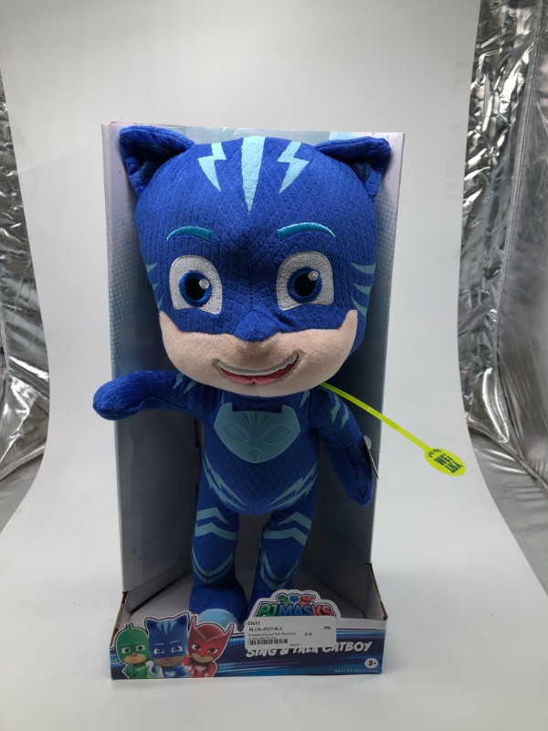 Photo 2 of PJ Masks Sing & Talk Catboy Plush, Kids Toys for Ages 3 Up by Just Play Cat Boy