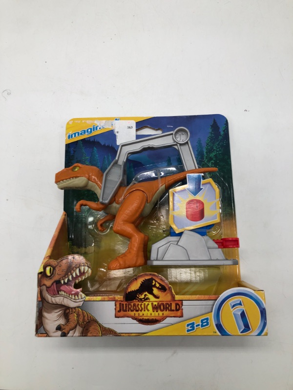 Photo 2 of Imaginext Jurassic World Atrociraptor Tiger Action Figure with Harness
