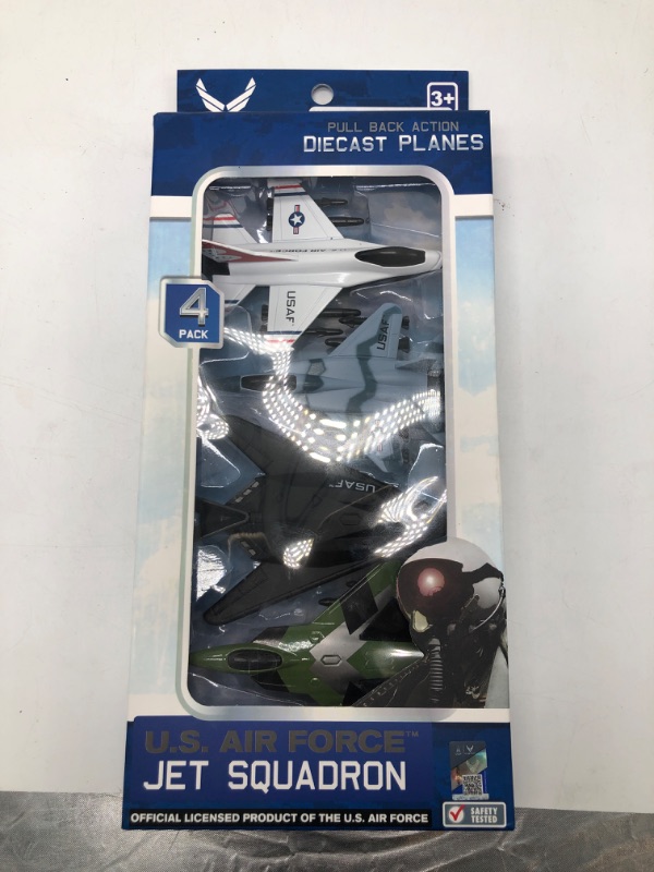 Photo 2 of 4 Pack Diecast Planes U.S. Air Force Jet Squadron 