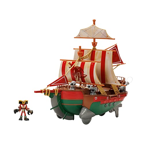 Photo 1 of Sonic Prime Playset Angel's Voyage Pirate Ship Gift Set with Included 2.5 Knuckles Action Figure as Seen in the Sonic Prime Series Perfect Playset F
