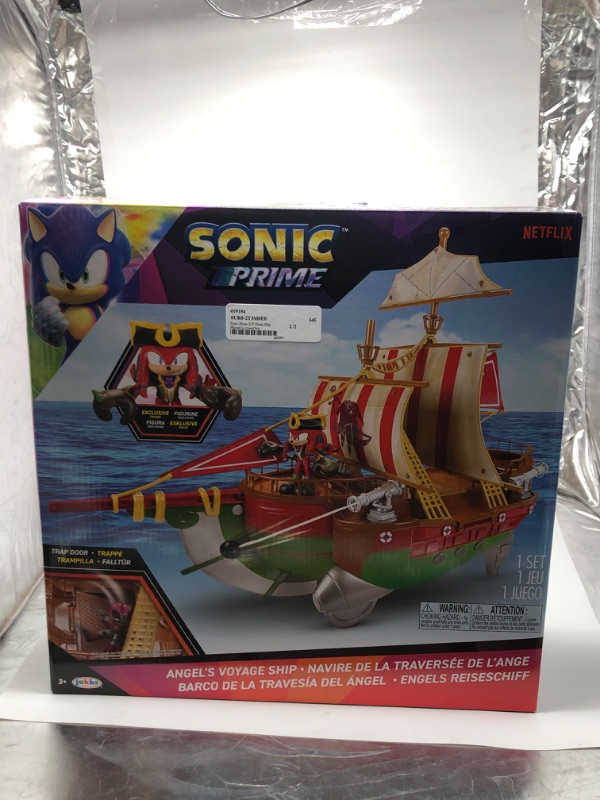 Photo 2 of Sonic Prime Playset Angel's Voyage Pirate Ship Gift Set with Included 2.5 Knuckles Action Figure as Seen in the Sonic Prime Series Perfect Playset F
