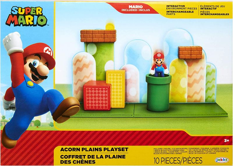 Photo 1 of SUPER MARIO Nintendo Acorn Plains 2.5” Figure Playset with Feature Accessories
