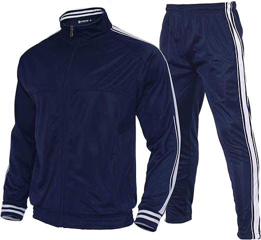 Photo 1 of (XXL) R RAMBLER 1985 Mens Sweatsuits 2 Piece Casual Athletic Long Sleeve Tracksuit Set Jogging Suit for Running,Exercise,Traning
