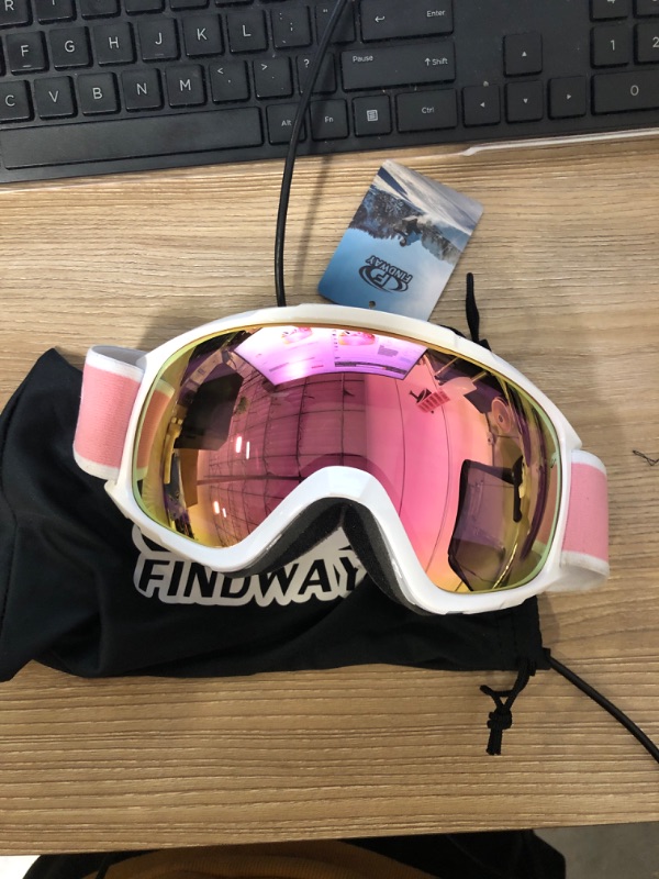 Photo 1 of findway Kids Ski Goggles, Kids Snow Snowboard Goggles for Boys Girls Youth OTG
