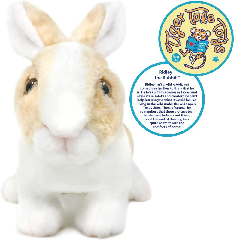 Photo 1 of VIAHART Ridley The Rabbit - 11 Inch Realistic Stuffed Animal Plush Bunny - by Tiger Tale Toys

