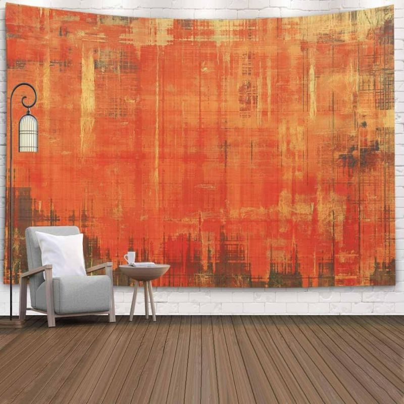 Photo 1 of Hanging Wall Tapestry 80X60 Inch Designed Background Different Color Patterns Yellow Brown Gray Red Orange Living Room Tapestry Hanging Tapestry Bedroom Tapestry

