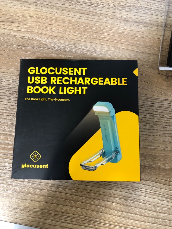 Photo 2 of Glocusent USB Rechargeable Book Light for Reading in Bed, Portable Clip-on LED Reading Light, 3 Amber Colors & 5 Brightness Dimmable, Compact & Long Lasting, Perfect for Book Lovers, Kids
