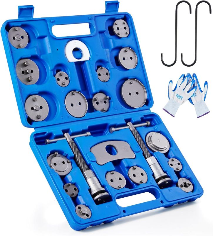 Photo 1 of Orion Motor Tech 24pcs Heavy Duty Disc Brake Piston Caliper Compressor Rewind Tool Set and Wind Back Tool Kit for Brake Pad Replacement Reset, Fits Most...
