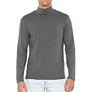 Photo 1 of (L) Stretch is Comfort Men’s Oh So Soft Luxe Mock Neck Turtleneck Long Sleeve Shirt
