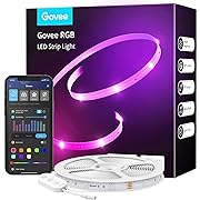 Photo 1 of Govee Smart WiFi LED Strip Lights, 50ft RGB Led Strip Lighting Work with Alexa and Google Assistant, Color Changing Light Strip, Music Sync, LED Lights for Bedroom, Valentine's Day, Easy to Install
