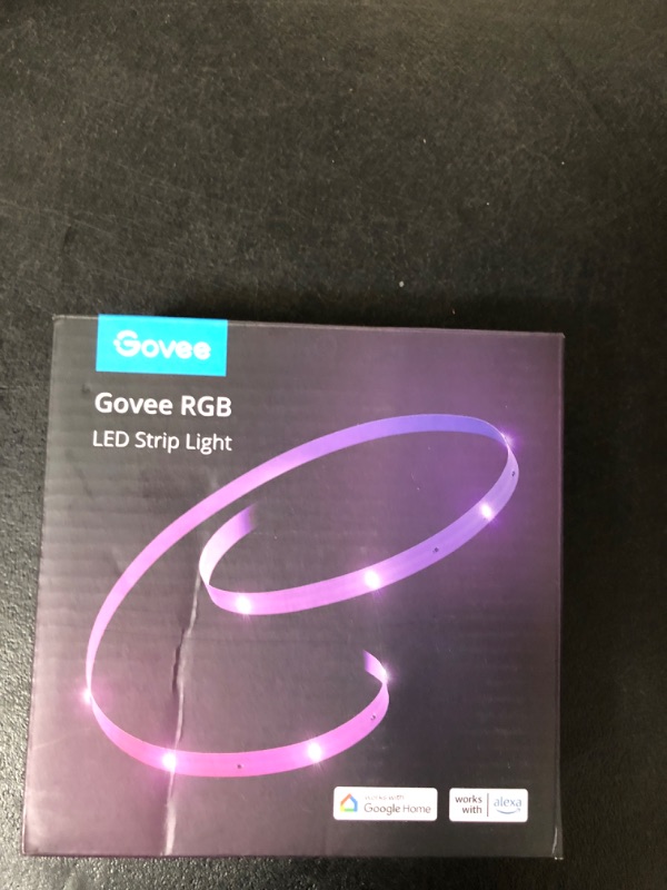 Photo 2 of Govee Smart WiFi LED Strip Lights, 50ft RGB Led Strip Lighting Work with Alexa and Google Assistant, Color Changing Light Strip, Music Sync, LED Lights for Bedroom, Valentine's Day, Easy to Install
