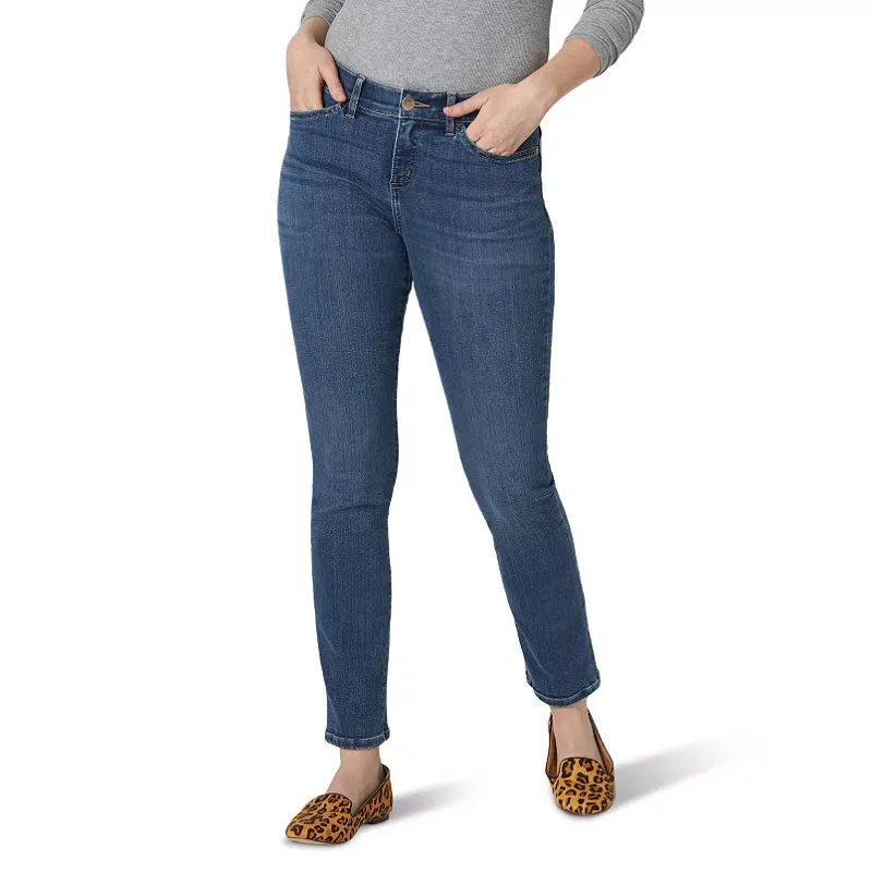 Photo 1 of size : 10 long Women's Lee® Flex Motion Straight-Leg Jeans
