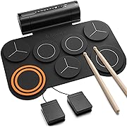 Photo 1 of Donner Electronic Drum Set, 7 Pads Electric Drum Pad Roll Up Quiet Drum Pad Built-in Speaker, 40 Drum Lessons Included, Kids Holiday Christmas & Birthday Gift Instrument Toys(DED-20)
