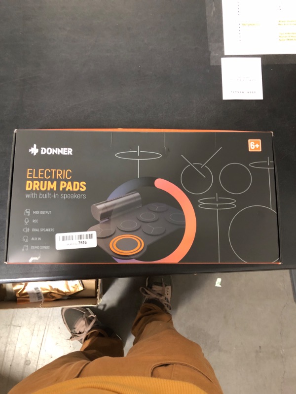 Photo 1 of Donner Electronic Drum Set, 7 Pads Electric Drum Pad Roll Up Quiet Drum Pad Built-in Speaker, 40 Drum Lessons Included, Kids Holiday Christmas & Birthday Gift Instrument Toys(DED-20)
