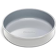 Photo 1 of Caraway Non-Stick Ceramic 9” Circle Pan - Naturally Slick Ceramic Coating - Non-Toxic, PTFE & PFOA Free - Perfect for Birthday Cakes, Tartes, & More - Gray
