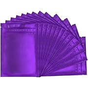 Photo 1 of 100 Pack Smell Proof Bags - 3 x 4 Inch Resealable Mylar Bags Foil Pouch Flat Bag with Front Window Purple
