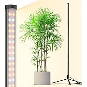 Photo 1 of Barrina Grow Lights for Indoor Plants with Stand, 42W 169 LEDs Full Spectrum Wide Illumination Area, T10 Vertical Standing Plant Grow Light, 4FT Height with On/Off Switch and Tripod Floor Stand
