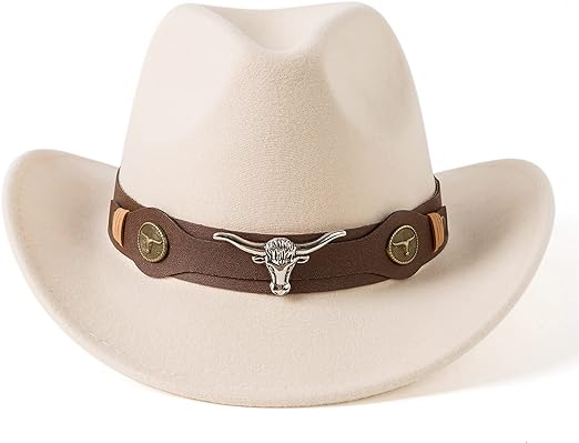 Photo 1 of Gossifan Classic Womens Western Cowboy Cowgirl Hats with Wide Belt
