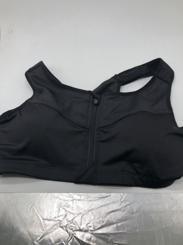 Photo 2 of (L) Women's High Support Push Up Zip Front Close Padded Sports Bra
