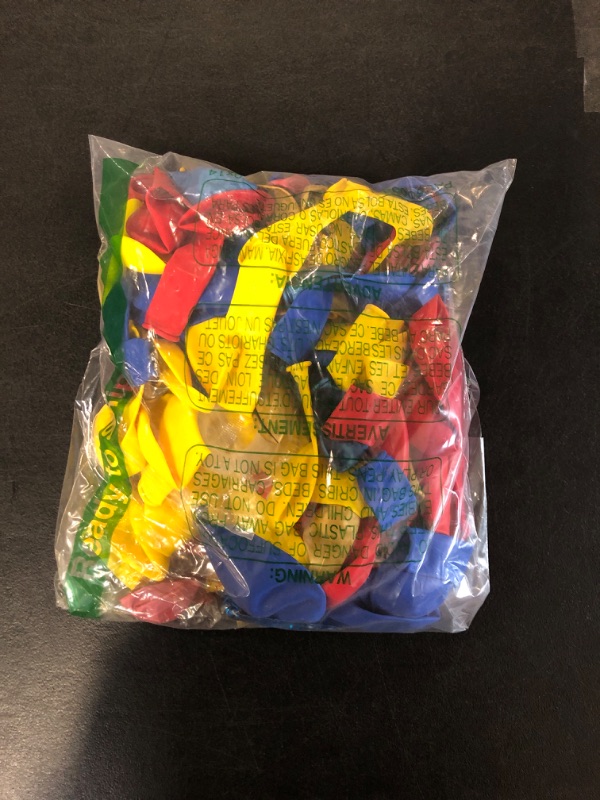 Photo 2 of Bag of Balloons - 72 ct. Assorted Color Latex Balloons
