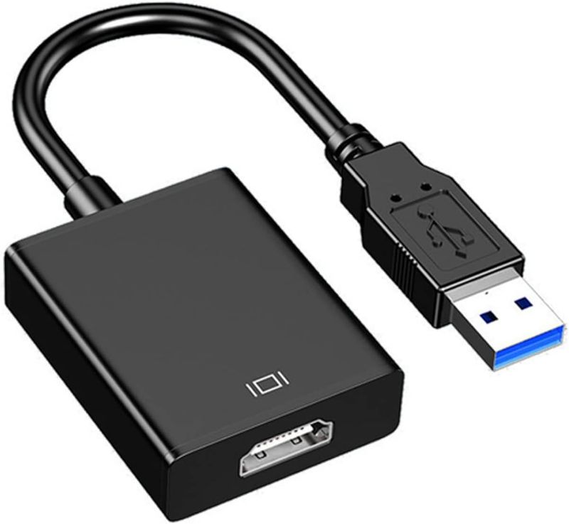 Photo 1 of USB to HDMI Adapter, USB 3.0/2.0 to HDMI 1080P/800/60Hz Converter Cable (DO Not Support Linux/Vista/Chromebook/Firestick)
