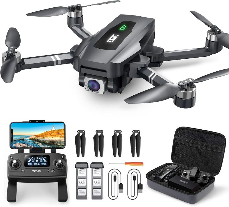 Photo 1 of TENSSENX GPS Drone with 4K UHD Camera for Adults, TSRC Q7 Foldable FPV RC Quadcopter with Brushless Motor, Smart Return Home, Follow Me, 60 Min Flight Time, Long Control Range, Includes Carrying Bag