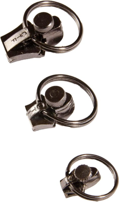 Photo 1 of FixnZip (Black Nickel 3 Pack S,M,L) - Universal Zipper Repair Kit for Jackets, Luggage, Bags - Backpack Zipper Replacement Repair Kit - Instant Zipper Fix