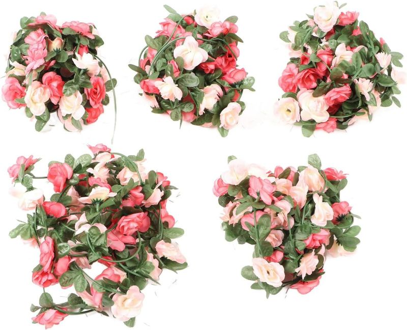 Photo 1 of Roses Silk Flower Materials - Artificial Rose Vine Romantic for Home Party 3 piece