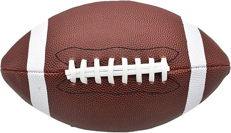 Photo 1 of Standard Size 8.5inch American Football, Soccer Rugby Association Football Footy Ball, Sports Football for Men Women Children