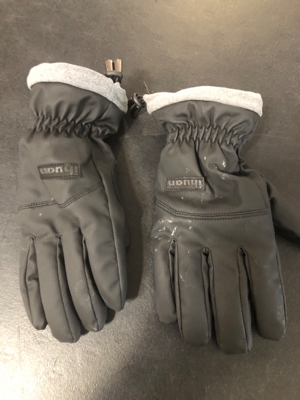 Photo 2 of Size  L hihguan Winter Gloves Waterproof Windproof Mens Women - Warm Gloves Cold Weather, Touch Screen Fingers, Driving Biking Running
