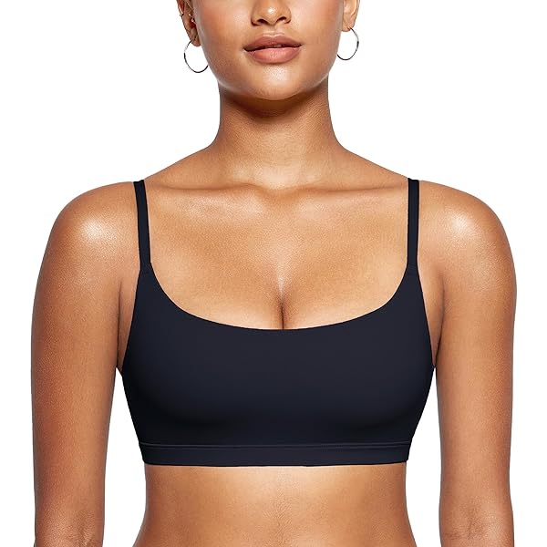 Photo 1 of (L) Womens Inbarely Bralettes Cami Bras No Underwire Wireless Seamless Unlined Comfort Sports Bra Black Large