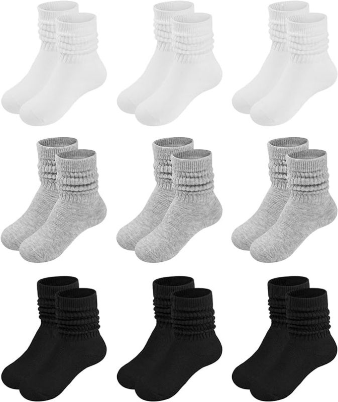Photo 1 of Size XXL JOCMIC Girls Socks Kids Slouch Socks Girls Toddler Long Socks for Girls 3-15 Years