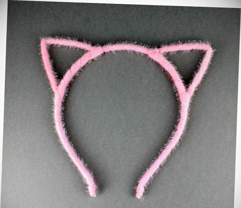 Photo 1 of Perfect Hairstyle with Our Hair Accessories - Pink Cat Ears Headband Furry Fuzzy Kitten Hair Band Accessory Cosplay Cats Ear Fashionable Hair Accessory Hair Jewelry Accessories for Lady Women