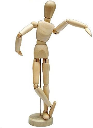 Photo 1 of HSOMiD 12'' Artists Wooden Manikin Jointed Mannequin Perfect for Home Decoration/Drawing The Human Figure (A)