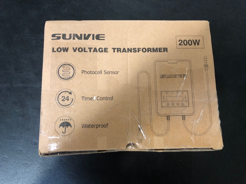 Photo 2 of Suraielec 200W Low Voltage Transformer with Photocell Sensor and Timer, 120V AC to 12V/15V AC Multi Tap, Outdoor Weatherproof for Landscape Lighting, Individually Controlled Outputs