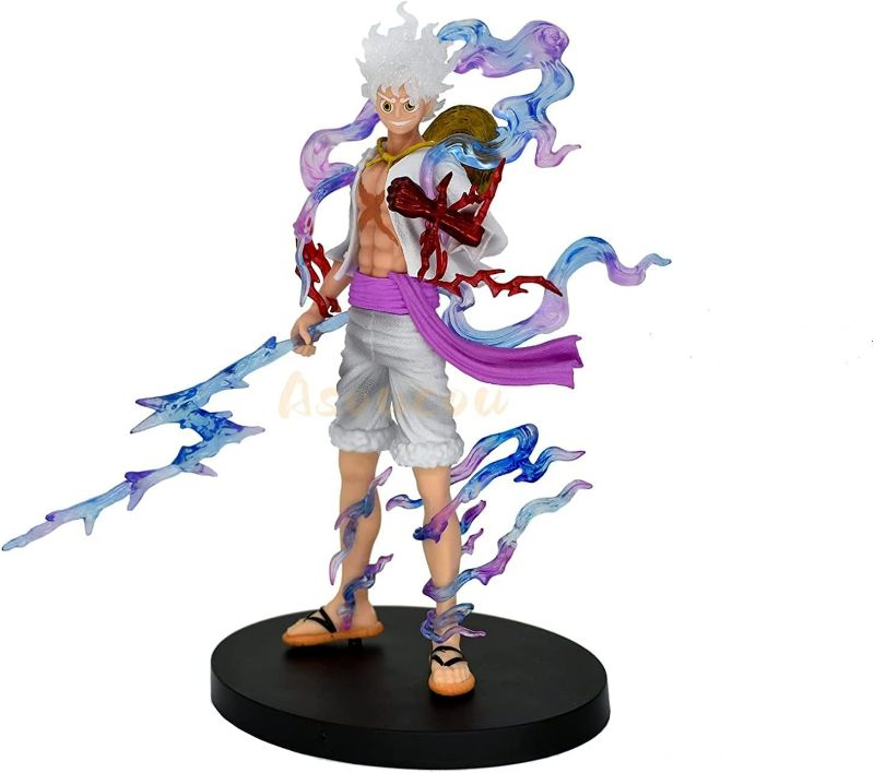 Photo 1 of Asoucou Anime Luffy Figure, Gear 5 Luffy Figure, Luffy Action Figure Collection Statue Doll Toy Gift