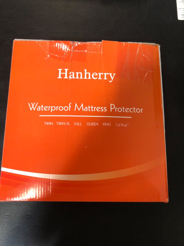Photo 2 of Hanherry 100% Waterproof Mattress Protector Queen Size, Mattress Cover 3D Air Fabric Cooling Mattress Pad Cover Smooth Soft Breathable Noiseless, 8''-21'' Deep Pocket
