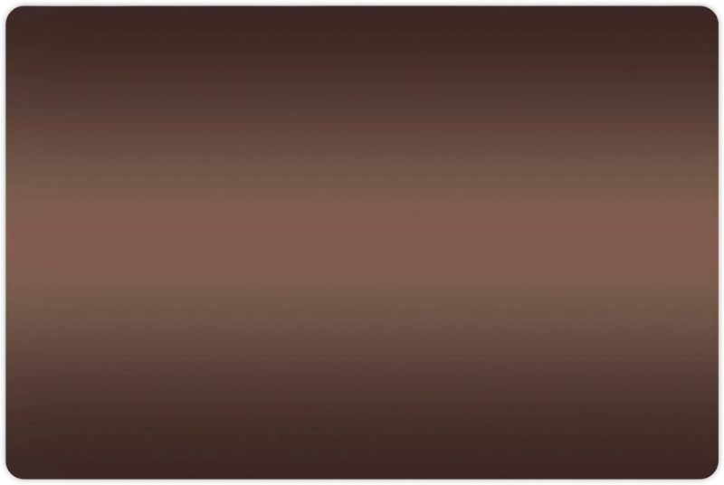 Photo 1 of Ambesonne Pet Mat for Food and Water, Rectangle Non-Slip Rubber Mat for Dogs and Cats, Dark Chocolate Healty Foods Brown Color Inspired Ombre Design Digital Print Artwork Image, Brown Ombre