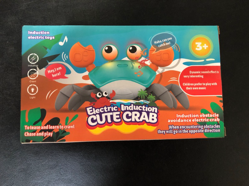 Photo 2 of control future Crawling Crab Baby Toy - Infant Tummy Time Toys 3 4 5 6 7 8 9 10 11 12 Babies Boy 3-6 6-12 Learning Crawl 9-12 12-18 Walking Toddler 36 Months Old Music Development 1st Birthday Gifts