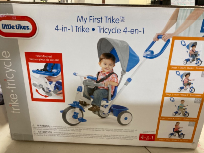 Photo 3 of Little Tikes My First Trike 4-in-1 Trike Blue
