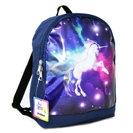 Photo 1 of Unicorn Backpack Small 11 Galaxy Universe Stars Glitter Girls
