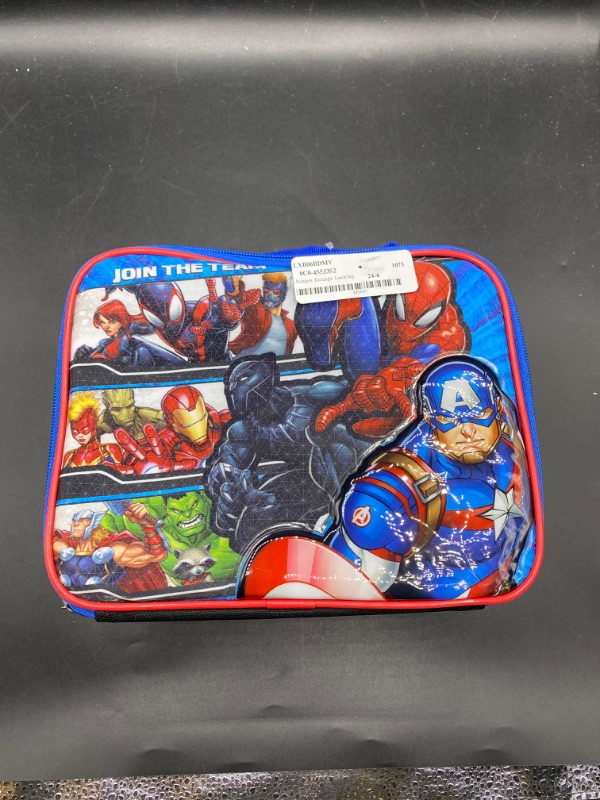 Photo 2 of Marvel Avengers Insulated Lunch Bag Spider-Man Iron Man Thor Hulk Captain Marvel
