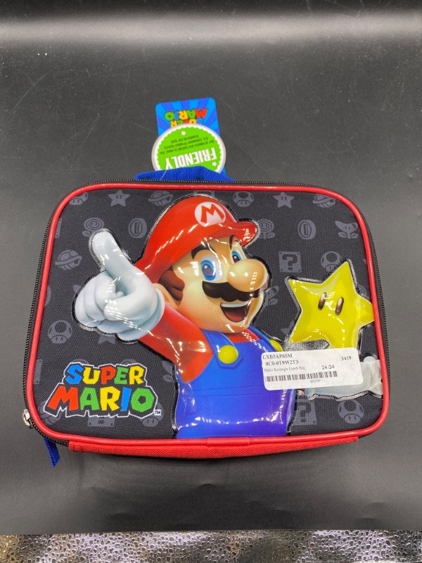 Photo 2 of Super Mario Rectangle Lunch Bag
