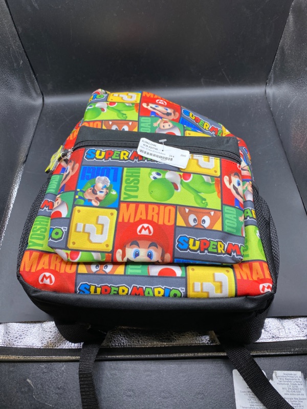 Photo 2 of Super Mario Backpack 16 All Over Print Luigi Toad Yoshi Nintendo

