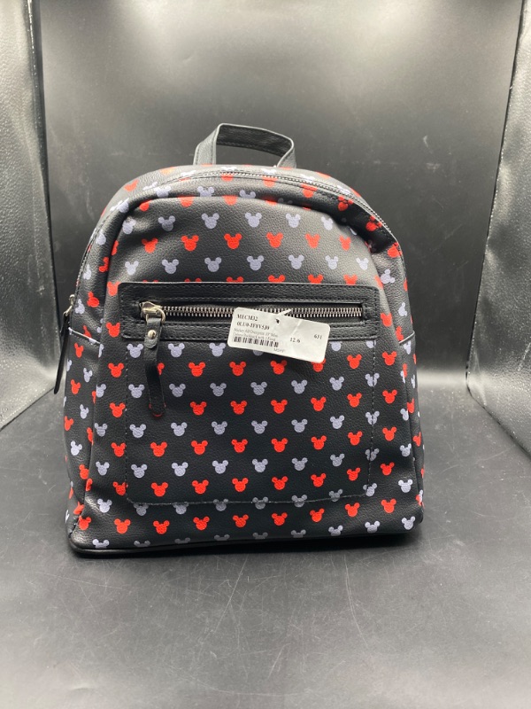 Photo 2 of Mickey All Over Print 10 Mini Deluxe Backpack with 1 Front Pocket
