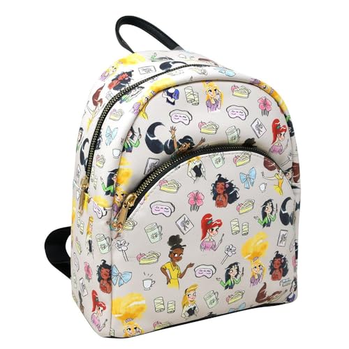 Photo 1 of Disney Princess All Over Print 10" Mini Deluxe Backpack with 1 Front Pocket
