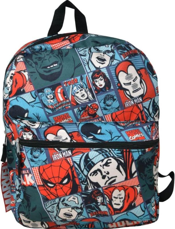 Photo 1 of Marvel Avengers Retro Comic Strips All Over Print 16 Backpack
