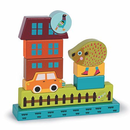 Photo 1 of OOPS Imagine Puzzle - Hedgehog Theme - Wooden Magnetic Toy Puzzle for Toddlers
