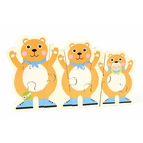 Photo 1 of OOPS® Dual-Step Puzzle Two Sided 3D Wooden Puzzle and Activity Toy for Toddlers and Preschoolers in Bear Character

