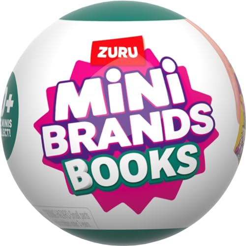 Photo 1 of Books Capsule by ZURU Real Miniature Book Brands Collectible Toy, Capsules of 5 Mystery Miniature Books with Real readable Pages and Accessories for Kids, Teens, Adults (Single Capsule)
